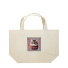 てくのちゃんのサンタを信じてる猫 Lunch Tote Bag