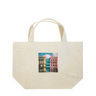 awawoのイタリアのカラフルな街並み Lunch Tote Bag