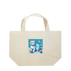 raft.weavingの狩猫ブルー Lunch Tote Bag