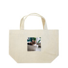 kojakechanのトイレに入るかわいいマンチカンのマカデミアナッツくん Lunch Tote Bag