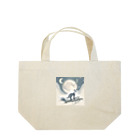 bigbamboofamilyの月と黒狐　その三 Lunch Tote Bag