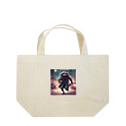 Toppogidaikonの夜闇を走るアライグマ Lunch Tote Bag