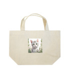 yoiyononakaの虎縞白猫02 Lunch Tote Bag