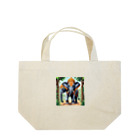 かたまりのドットアジアンゾウ Lunch Tote Bag