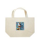 HIROKITI_HAPPYのキャットタワーで遊ぶ猫 Lunch Tote Bag