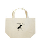 Beejouxのプラネットミヤマクワガタ時々国産ミヤマ(Black) Lunch Tote Bag