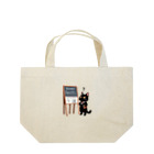 niko&PANDA shopのリーマン予想を解こうとしている猫の学者さん Lunch Tote Bag