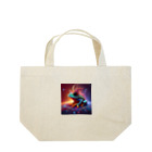 ilovefrogの宇宙の中に浮かぶベルツノガエル Lunch Tote Bag