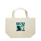 ぱんだ好きの店の月夜のパンダと女の子6 Lunch Tote Bag