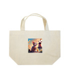 HanaCatStudioのかわいい猫とひよこさん！？はお友達 Lunch Tote Bag