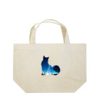 猫との風景の星空と猫_005 Lunch Tote Bag