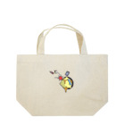 ひよこ男爵とまだむにゃんのごっちんこ男爵 Lunch Tote Bag