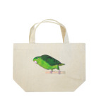 森図鑑の[森図鑑] サザナミインコ緑色 Lunch Tote Bag