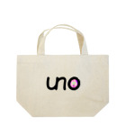 unoのUNOロゴ×ドットビキニヒップ Lunch Tote Bag