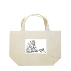 Wildlife sanctuary のニホンザルの親子 Lunch Tote Bag