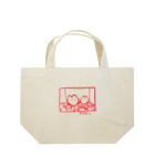 knockin-bluesの暖炉の灯入れ猫(赤) Lunch Tote Bag