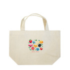 ファンシーTシャツ屋のファンシーフルーツフラワー Lunch Tote Bag