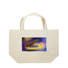 箏譜職人 織姫の箏と桜（箏譜「荒城の月」イメージ画像）横長 Lunch Tote Bag
