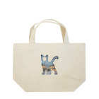 猫との風景の風景_夜景と猫002 Lunch Tote Bag