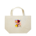 癒しの空間の花柄 Lunch Tote Bag