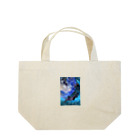 地上の楽園のイルカと宇宙 Lunch Tote Bag