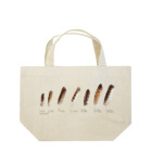 Happy birdsのフクロウたちの羽 Lunch Tote Bag