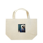 ワンダーワールド・ワンストップの学生服を着たシロクマ③ Lunch Tote Bag