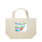 アジアンカフェXanh（サイン）のスミレの初めての水彩画 Lunch Tote Bag