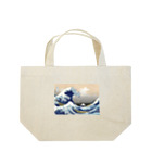 世界の名画館 SHOPの葛飾北斎「冨嶽三十六景 神奈川沖浪裏」 Lunch Tote Bag