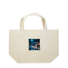 suuの夜の街を駆け巡る孤高の狼  Lunch Tote Bag