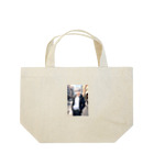 ほっこりアニメマートの白髪メガネ男子 Lunch Tote Bag