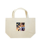 sports_thanksのかわいい少女のサッカーイラスト Lunch Tote Bag