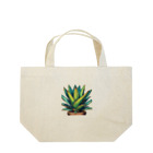 green artist のプランツパラダイスグリーンアガベ Lunch Tote Bag