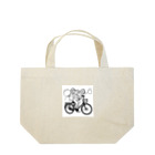 二宮大輔の自転車ロゴ　ガールズ Lunch Tote Bag
