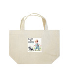 at_taroのSchnauzer leading a baby!! Lunch Tote Bag