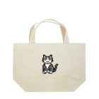 モチクマのハチワレ猫のドット絵 Lunch Tote Bag