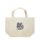 aokitaの【BLUE NORTH】岩山の鳥 ランチトートバッグ