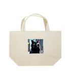 mknの貫禄のあるくろ猫 Lunch Tote Bag