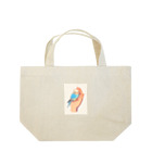 AQUAMETAVERSEの手のひらでおしゃべりセキセイインコの　BLUE PLUM  691 Lunch Tote Bag