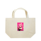 AQUAMETAVERSEのピンクのチャーム Marsa 106 Lunch Tote Bag