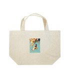 AQUAMETAVERSEの花ブランコに揺られ喜ぶ女の子　ラフルール　1859 Lunch Tote Bag