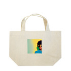 クリエイティブ ショップのサングラスした女性です。 Lunch Tote Bag