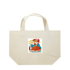 HOMMA-AZARASHIのパスタを楽しむ男の子 Lunch Tote Bag