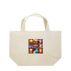 HAPPYTimeのカラフル背景 Lunch Tote Bag