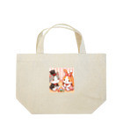 us shopのネコとウサギの戯れ Lunch Tote Bag