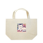 ゆったりのふわふわ猫ちゃんキーホルダー Lunch Tote Bag