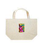 わっふるアートのネオ・シガレットボックス Lunch Tote Bag
