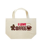 TukiのI LOVE COFFEE  Lunch Tote Bag