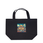 MOONY'S Wine ClosetのRetro Snow Mountain Wine Lunch Tote Bag