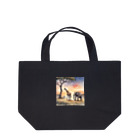 かるるんショップのサバンナのとある日の風景　シリーズ　凸凹コンビ Lunch Tote Bag